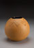 Spherical vase [SV 1-6] 15 cm H, stoneware vase,  orange dry glaze. $135